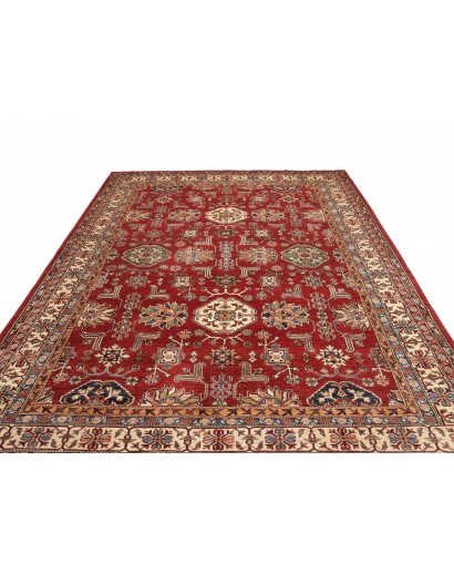 Tappeto Kazak Fine Pakistan marrone giallo 242x318