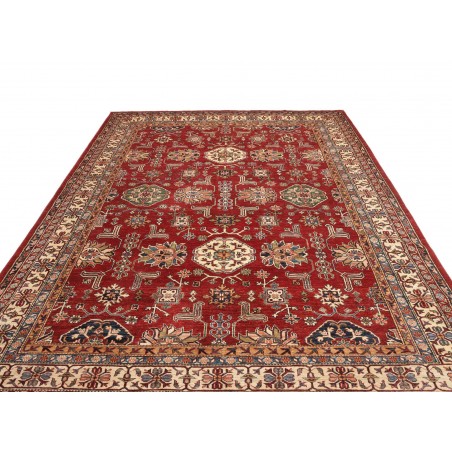 Tappeto Kazak Fine Pakistan marrone giallo 242x318