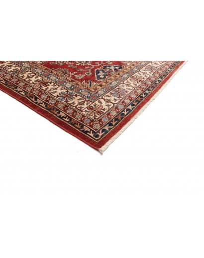 Tappeto Kazak Fine Pakistan marrone giallo 242x318