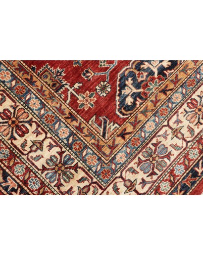 Tappeto Kazak Fine Pakistan marrone giallo 242x318