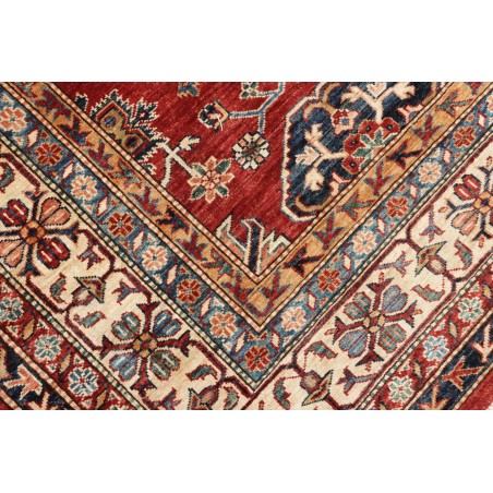 Tappeto Kazak Fine Pakistan marrone giallo 242x318