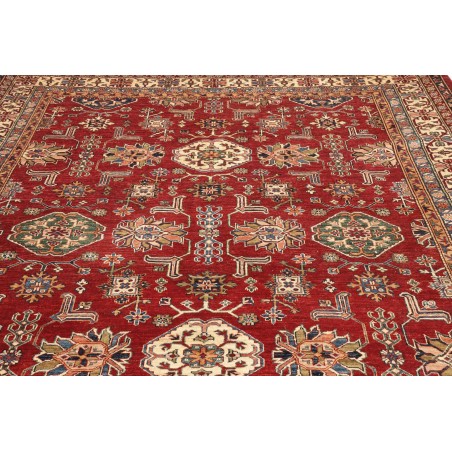 Tappeto Kazak Fine Pakistan marrone giallo 242x318