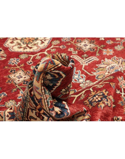 Tappeto Kazak Fine Pakistan marrone giallo 242x318
