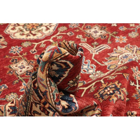 Tappeto Kazak Fine Pakistan marrone giallo 242x318