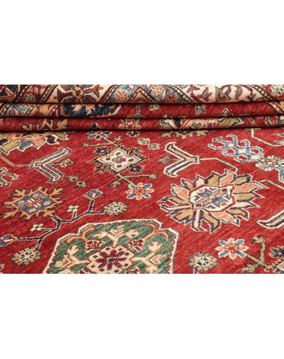 Tappeto Kazak Fine Pakistan marrone giallo 242x318