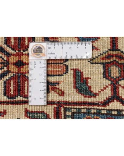 Tappeto Kazak Fine Pakistan marrone giallo 242x318