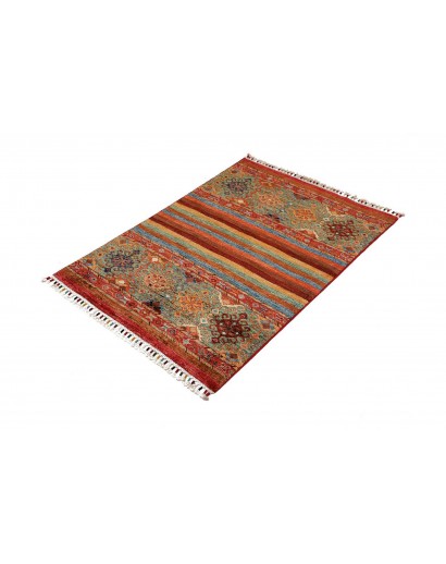 Tappeto Samarkand Pakistan rosso marrone 82x123