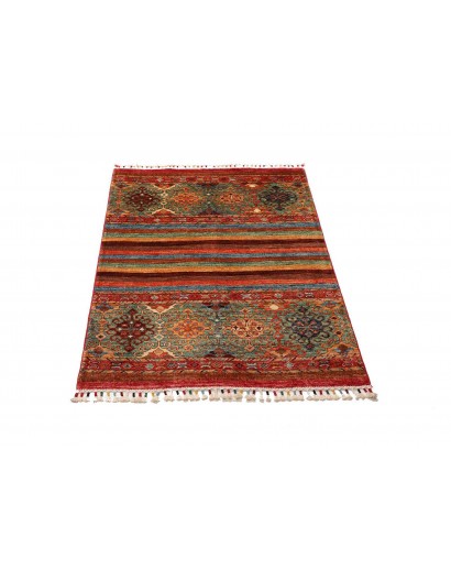 Tappeto Samarkand Pakistan rosso marrone 82x123