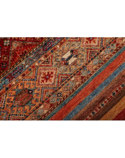Tappeto Samarkand Pakistan marrone arancione 83x293