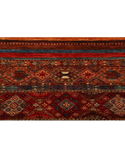 Tappeto Samarkand Pakistan marrone arancione 83x293