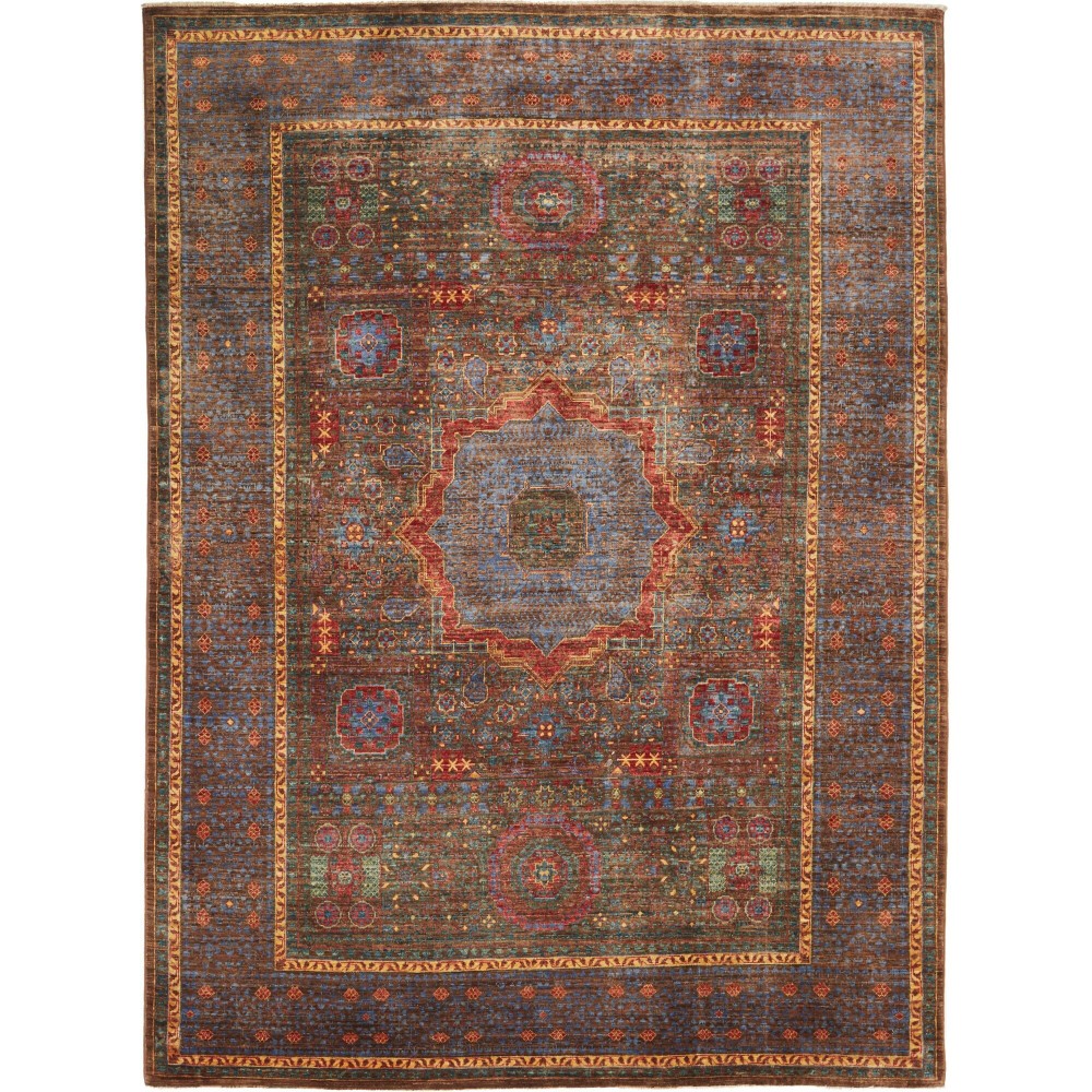 Tappeto Mamlouk Pakistan verde giallo 175x236