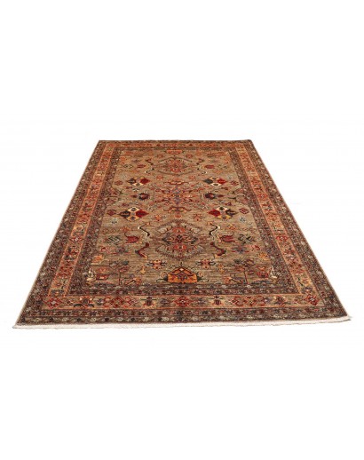 Tappeto Kazak Fine Pakistan marrone blu 175x240