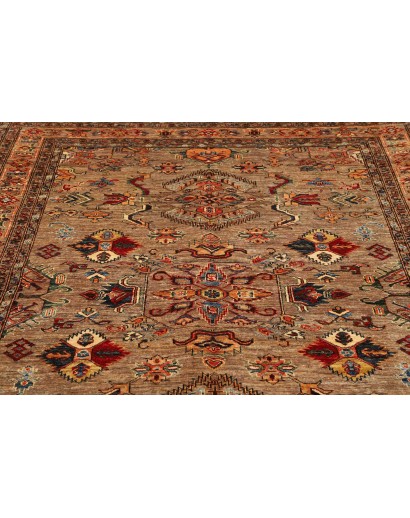 Tappeto Kazak Fine Pakistan marrone blu 175x240