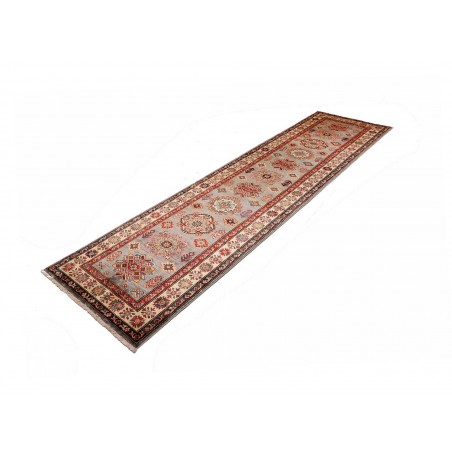Tappeto Kazak Fine Pakistan marrone grigio 82x313