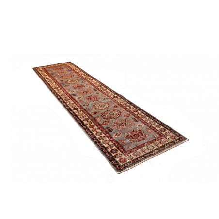 Tappeto Kazak Fine Pakistan marrone grigio 82x313
