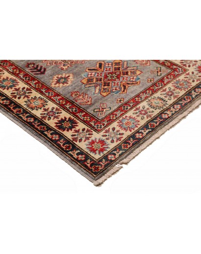 Tappeto Kazak Fine Pakistan marrone grigio 82x313