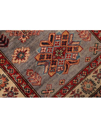 Tappeto Kazak Fine Pakistan marrone grigio 82x313
