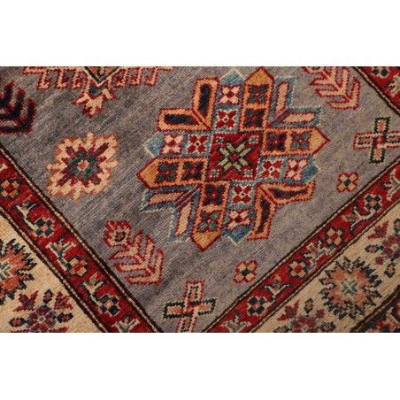 Tappeto Kazak Fine Pakistan marrone grigio 82x313