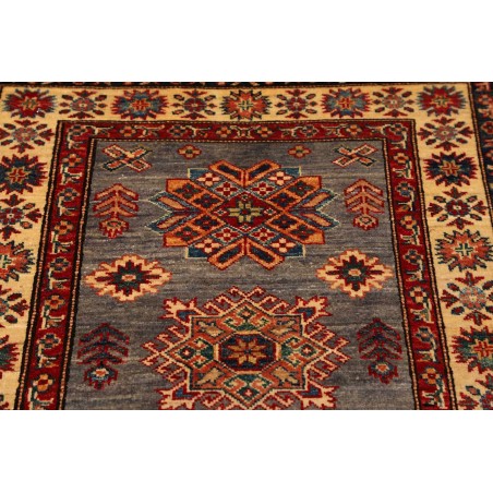 Tappeto Kazak Fine Pakistan marrone grigio 82x313
