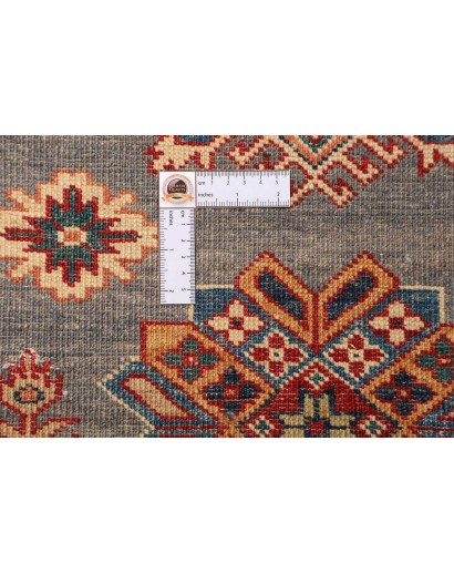 Tappeto Kazak Fine Pakistan marrone grigio 82x313