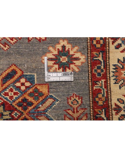 Tappeto Kazak Fine Pakistan marrone grigio 82x313