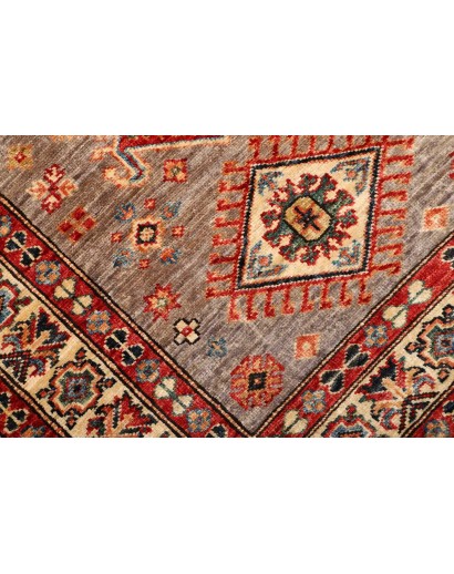 Tappeto Kazak Fine Pakistan marrone grigio 85x423