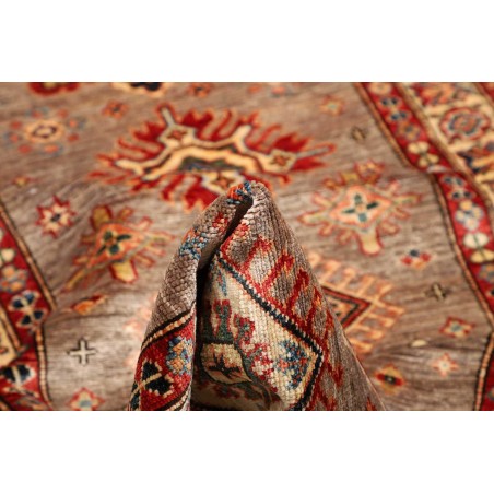 Tappeto Kazak Fine Pakistan marrone grigio 85x423