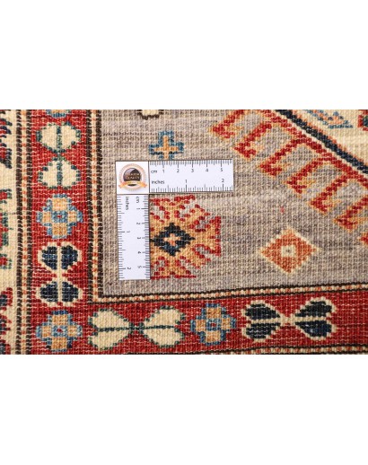 Tappeto Kazak Fine Pakistan marrone grigio 85x423