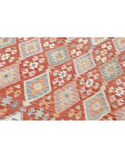 Tappeto Kilim Afghanistan marrone bianco 304x496