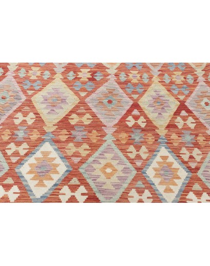 Tappeto Kilim Afghanistan marrone bianco 304x496