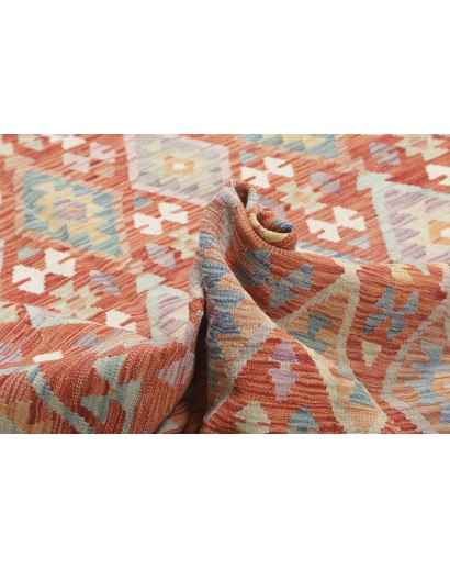 Tappeto Kilim Afghanistan marrone bianco 304x496
