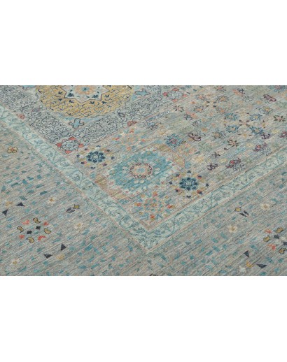 Tappeto Mamlouk Pakistan azzurro 391x490
