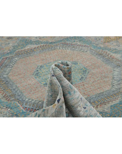 Tappeto Mamlouk Pakistan azzurro 391x490