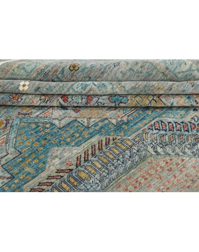 Tappeto Mamlouk Pakistan azzurro 391x490
