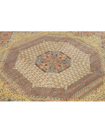 Tappeto Mamlouk Pakistan marrone bianco 372x463