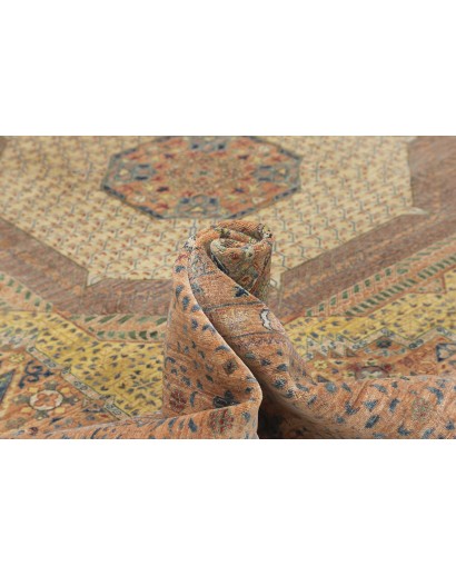 Tappeto Mamlouk Pakistan marrone bianco 372x463
