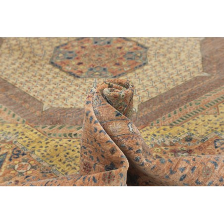 Tappeto Mamlouk Pakistan marrone bianco 372x463