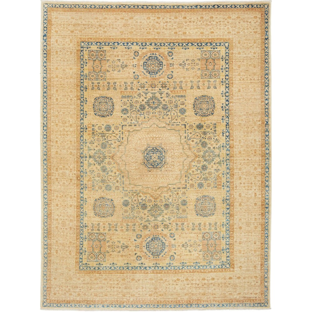 Tappeto Mamlouk Pakistan marrone 145x196 Tappeto Mamlouk Pakistan marrone 145x196