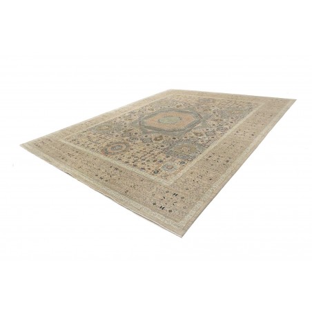 Tappeto Mamlouk Pakistan beige azzurro 365x454