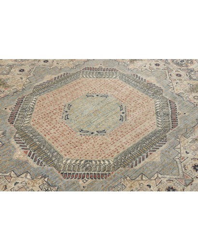 Tappeto Mamlouk Pakistan beige azzurro 365x454