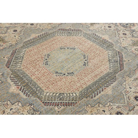 Tappeto Mamlouk Pakistan beige azzurro 365x454