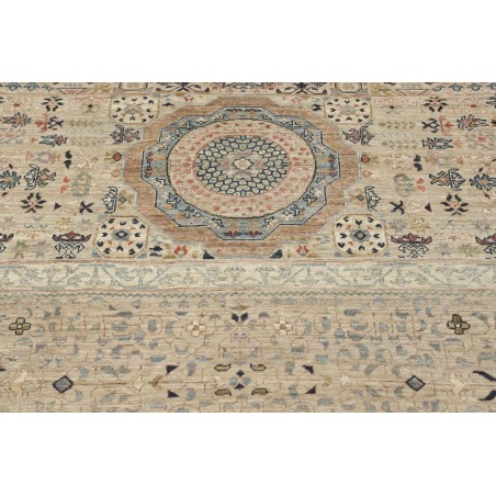 Tappeto Mamlouk Pakistan beige azzurro 365x454