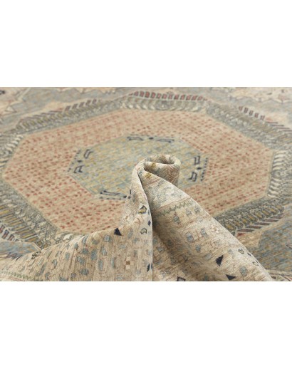 Tappeto Mamlouk Pakistan beige azzurro 365x454