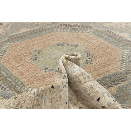 Tappeto Mamlouk Pakistan beige azzurro 365x454