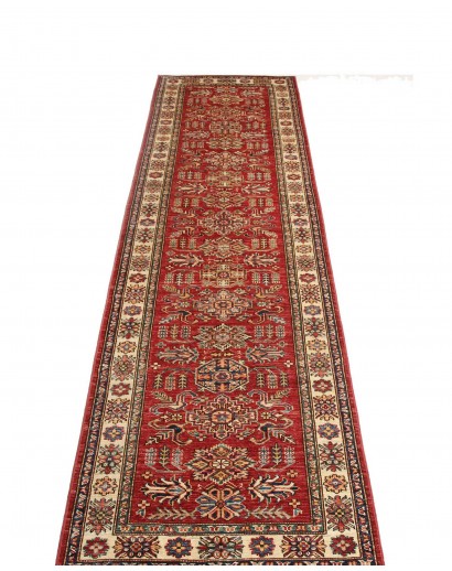 Tappeto Kazak Fine Pakistan marrone grigio 80x294