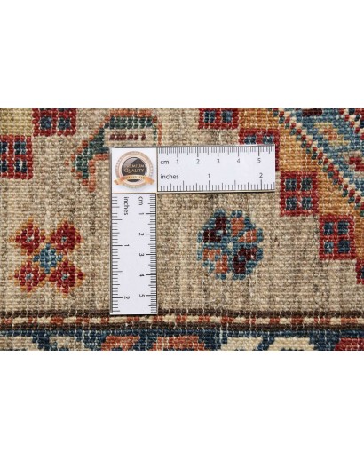Tappeto Kazak Fine Pakistan marrone grigio 77x309