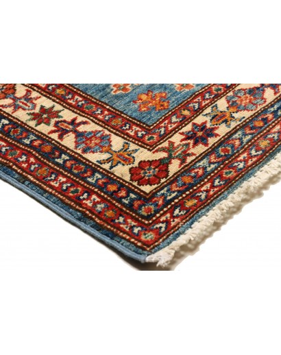 Tappeto Kazak Fine Pakistan azzurro grigio 81x295