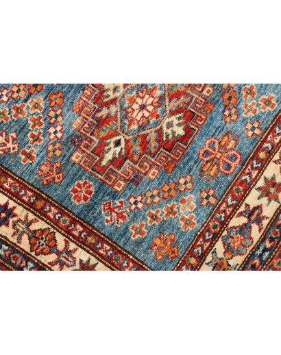 Tappeto Kazak Fine Pakistan azzurro grigio 81x295