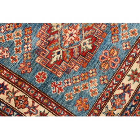 Tappeto Kazak Fine Pakistan azzurro grigio 81x295