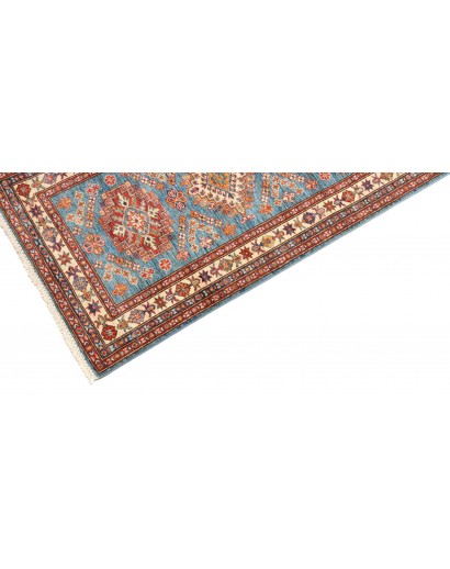 Tappeto Kazak Fine Pakistan azzurro grigio 81x295